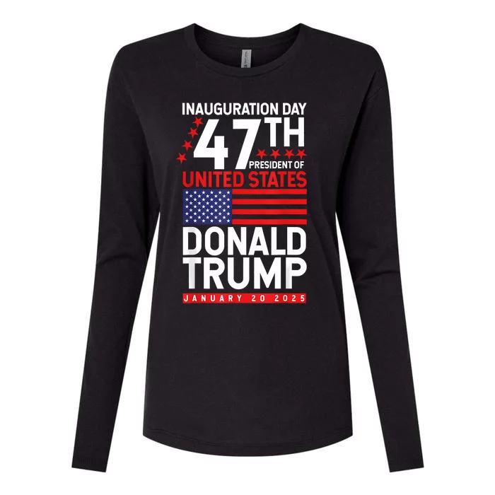 Donald Trump Won 2024 Election Inauguration Womens Cotton Relaxed Long Sleeve T-Shirt