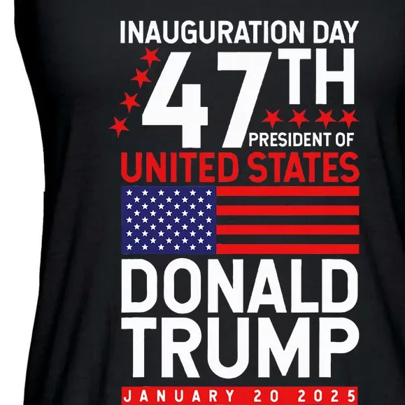 Donald Trump Won 2024 Election Inauguration Ladies Essential Flowy Tank