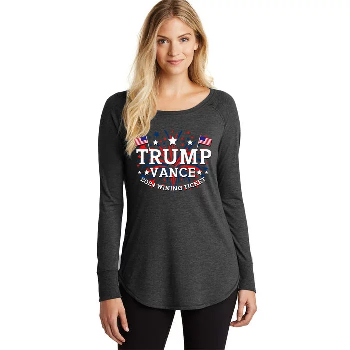 Donald Trump Won 2024 Election Inauguration Women's Perfect Tri Tunic Long Sleeve Shirt