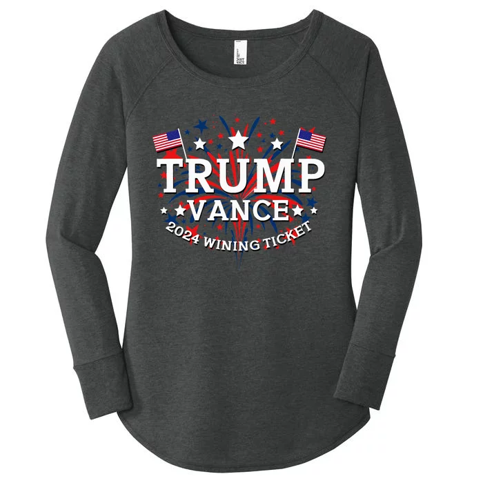 Donald Trump Won 2024 Election Inauguration Women's Perfect Tri Tunic Long Sleeve Shirt