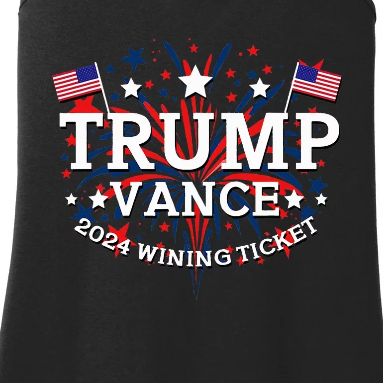 Donald Trump Won 2024 Election Inauguration Ladies Essential Tank