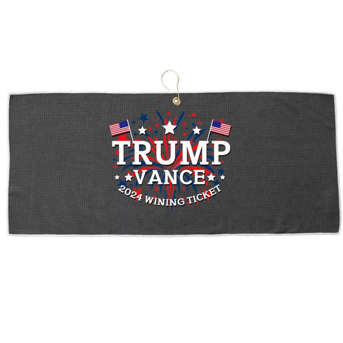 Donald Trump Won 2024 Election Inauguration Large Microfiber Waffle Golf Towel