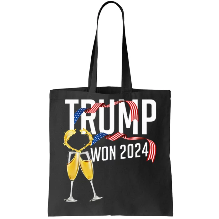 Donald Trump Won 2024 Election Inauguration Tote Bag