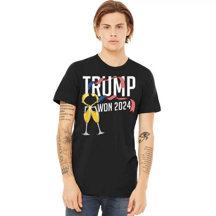 Donald Trump Won 2024 Election Inauguration Premium T-Shirt