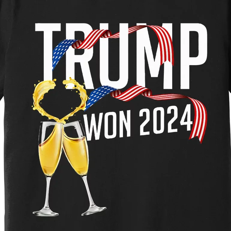 Donald Trump Won 2024 Election Inauguration Premium T-Shirt