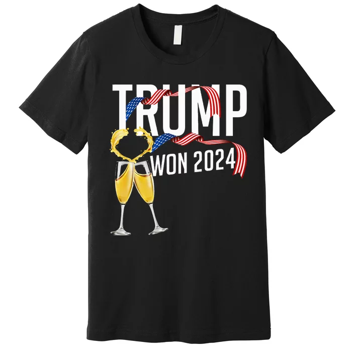 Donald Trump Won 2024 Election Inauguration Premium T-Shirt