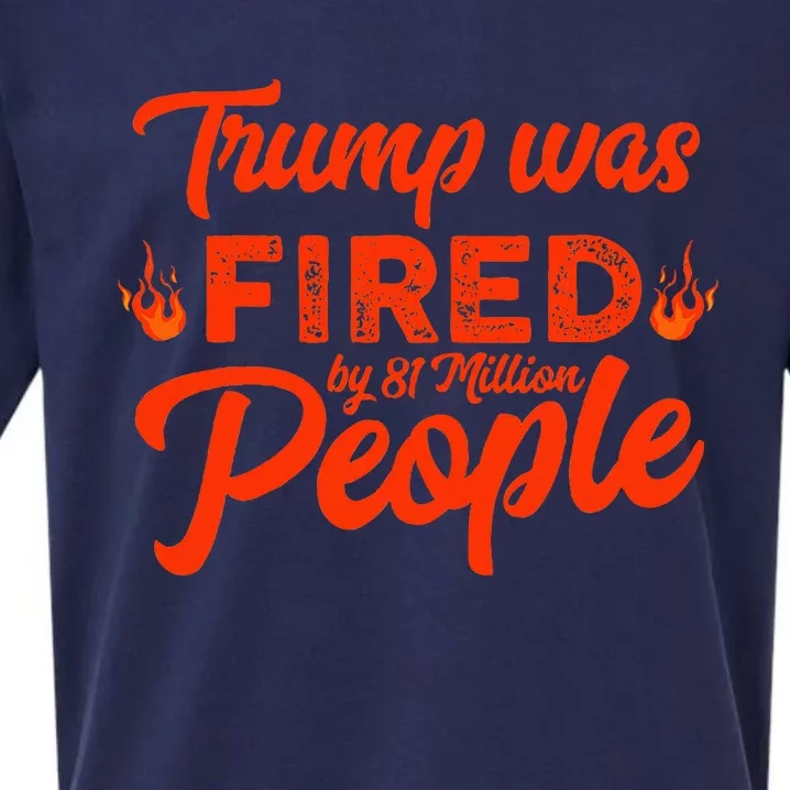 Donald Trump Was Fired By 81 Million People Funny Kamala Sueded Cloud Jersey T-Shirt