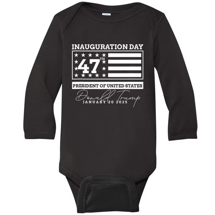 Donald Trump Won 2024 Election Inauguration We Won Baby Long Sleeve Bodysuit