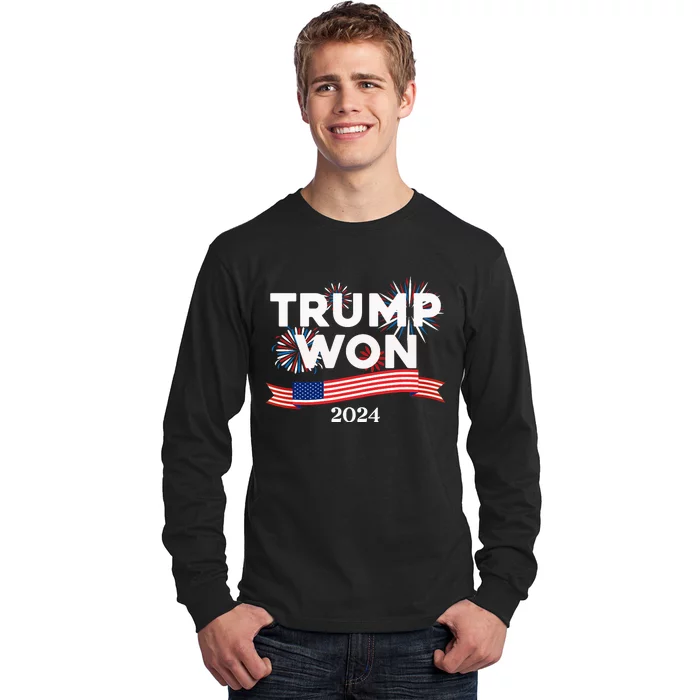 Donald Trump Won 2024 Election Inauguration Long Sleeve Shirt