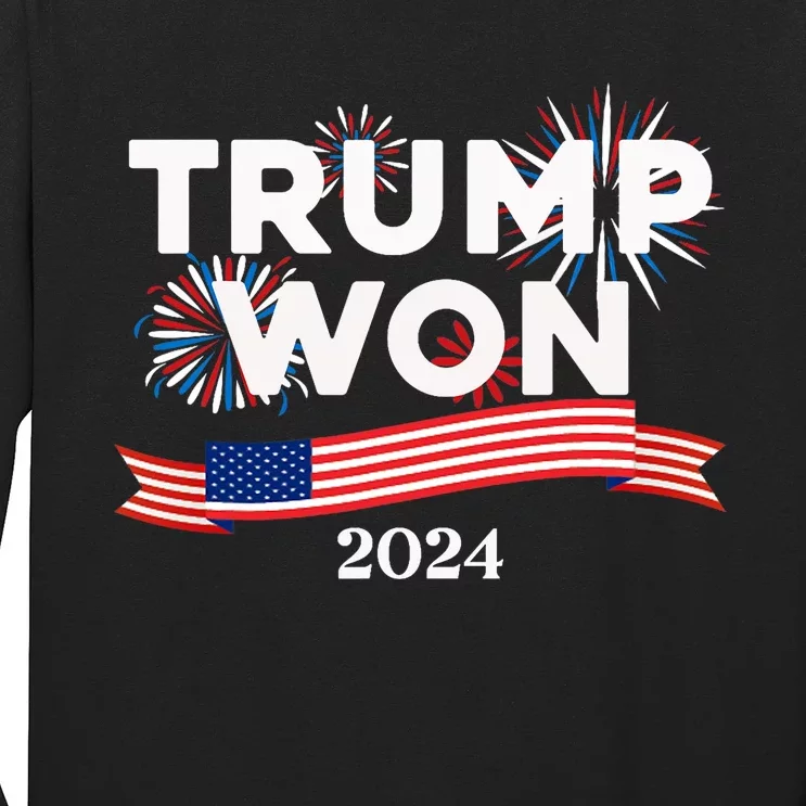 Donald Trump Won 2024 Election Inauguration Long Sleeve Shirt