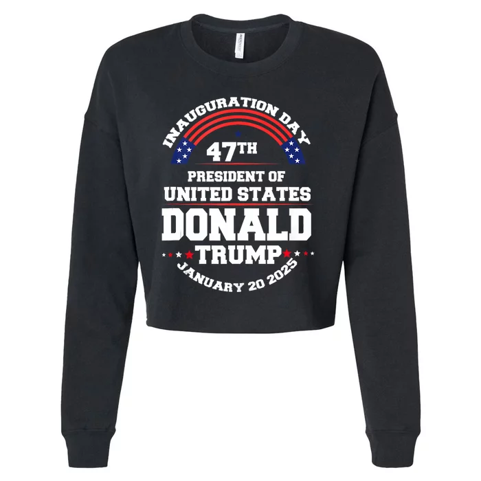 Donald Trump Won 2024 Election Inauguration Cropped Pullover Crew