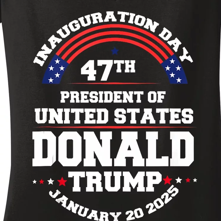 Donald Trump Won 2024 Election Inauguration Women's V-Neck T-Shirt