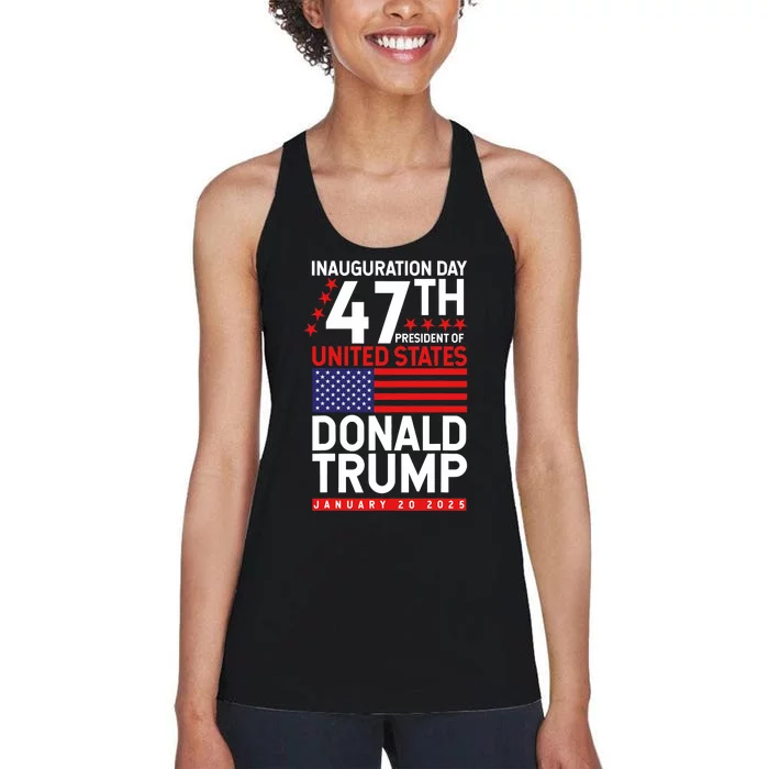 Donald Trump Won 2024 Election Inauguration Pro Trump 2025 Women's Racerback Tank