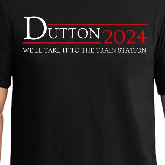 Dut Ton Wheeler 2024 We’ll Take It To The Train Station Pajama Set