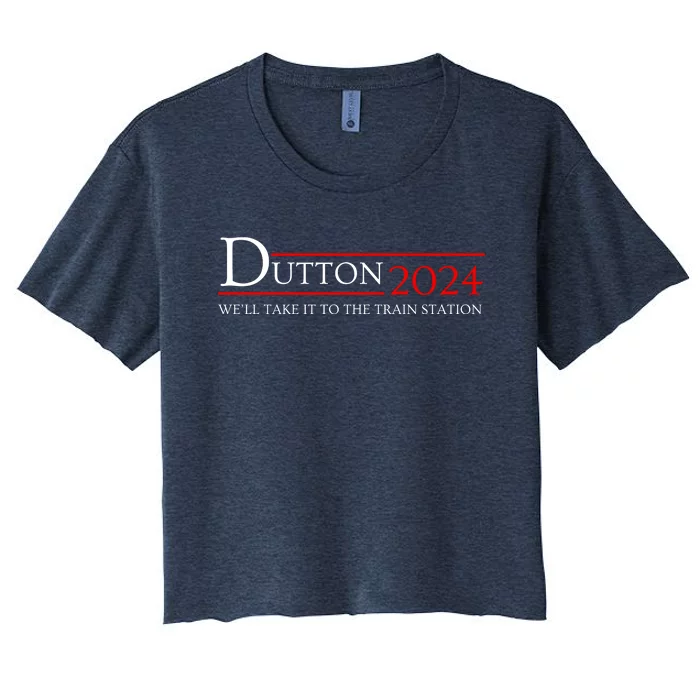 Dut Ton Wheeler 2024 We’ll Take It To The Train Station Women's Crop Top Tee