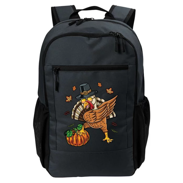 Dabbing Turkey With Pumpkin Thanksgiving Cute Gift Daily Commute Backpack