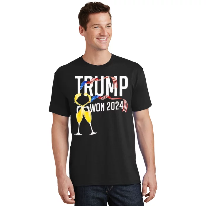 Donald Trump Won 2024 Election Inauguration Party Christmas T-Shirt