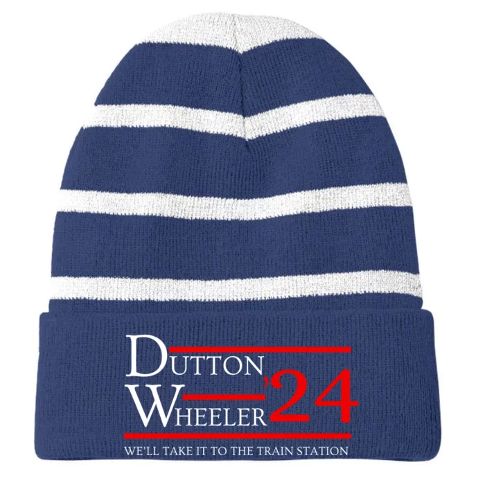 Du Tton Wheeler 2024 Striped Beanie with Solid Band