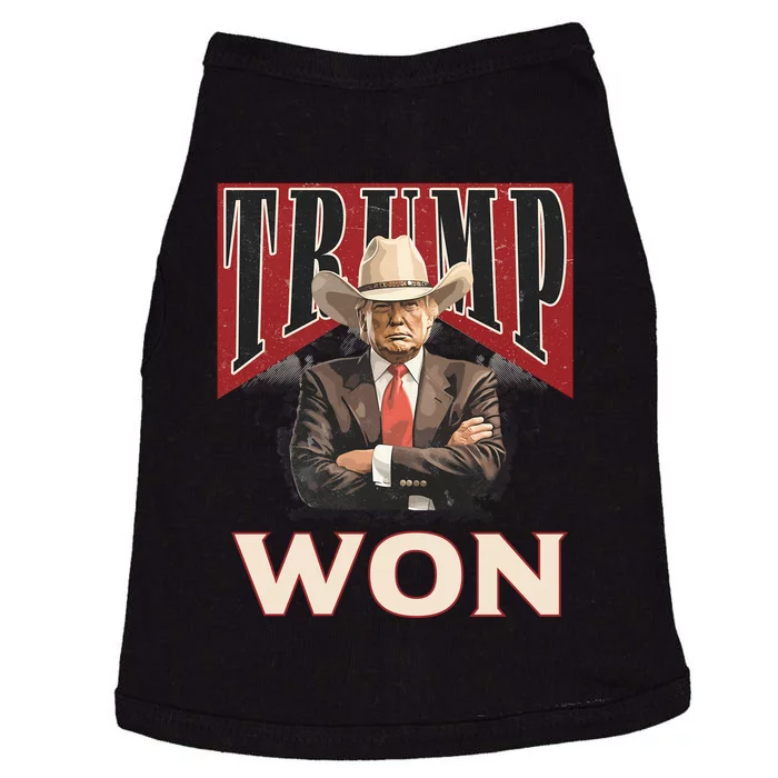 Donald Trump Won Election Inauguration Maga Doggie Tank