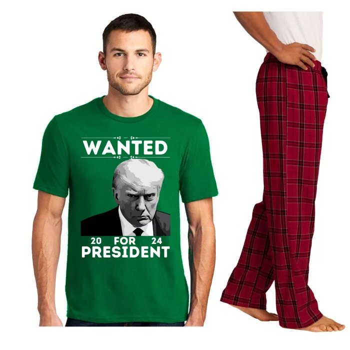 Donald Trump Wanted For President Toos For Women Long Sleeve Pajama Set