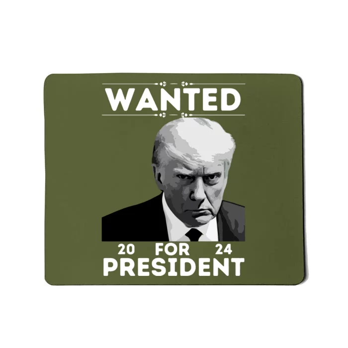 Donald Trump Wanted For President Toos For Women Long Sleeve Mousepad