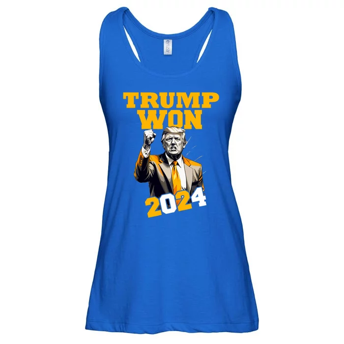 Donald Trump Won 2024 Election Inauguration Ladies Essential Flowy Tank