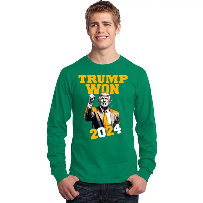 Donald Trump Won 2024 Election Inauguration Long Sleeve Shirt