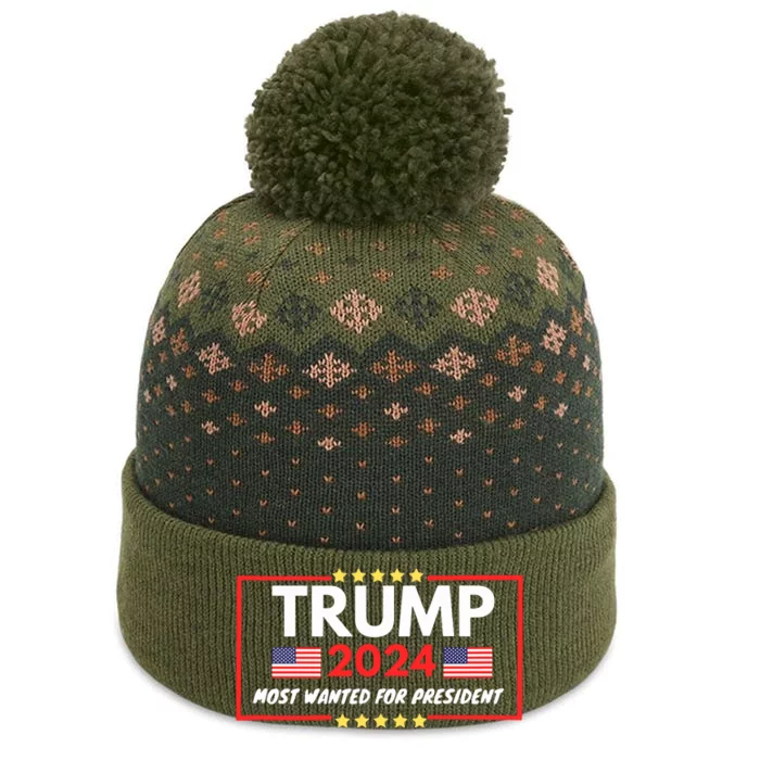 Donald Trump Wanted For President Toos For Women Tank Top The Baniff Cuffed Pom Beanie