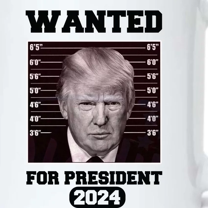 Donald Trump Wanted For President 2024 President Trump Mugshot Black Color Changing Mug