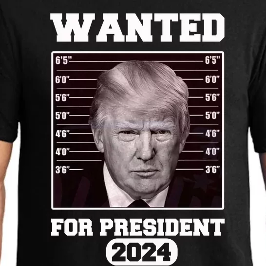 Donald Trump Wanted For President 2024 President Trump Mugshot Pajama Set