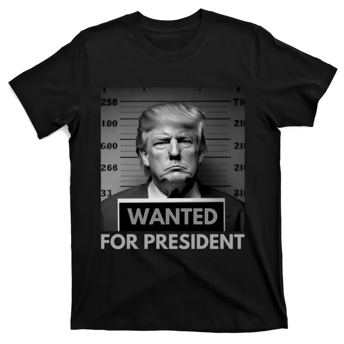 Trump wanted for President 2024 Trump Mugshot T-Shirt