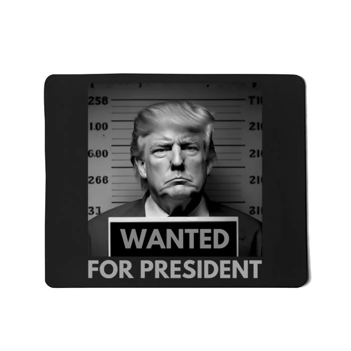 Trump wanted for President 2024 Trump Mugshot Mousepad