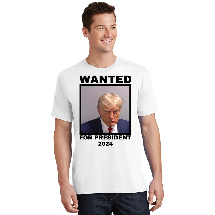 Trump wanted for President 2024 Trump Mugshot T-Shirt