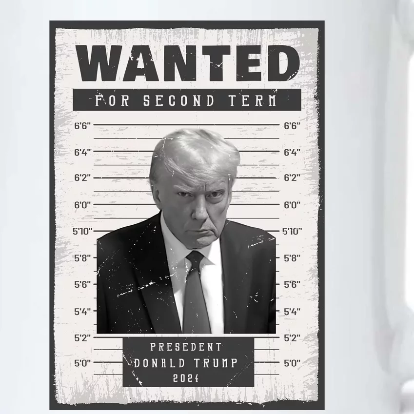 Donald Trump Wanted For President 2024 President Trump Mugshot Black Color Changing Mug