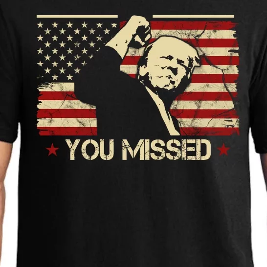 Donald Trump You Missed Funny Trump Usa 2024 Pajama Set