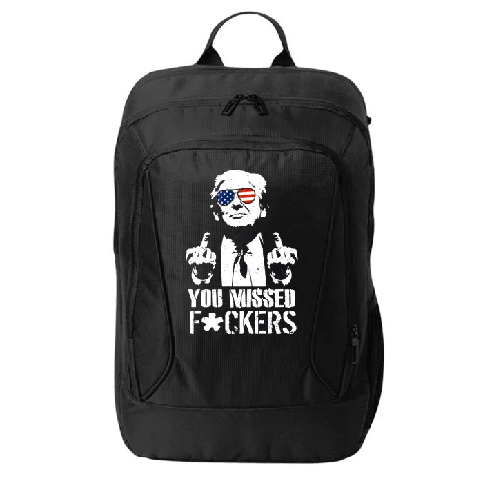 Donald Trump You Missed Fight Fight Fight City Backpack