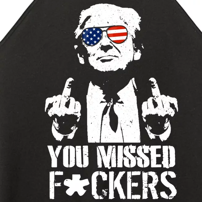 Donald Trump You Missed Fight Fight Fight Women’s Perfect Tri Rocker Tank