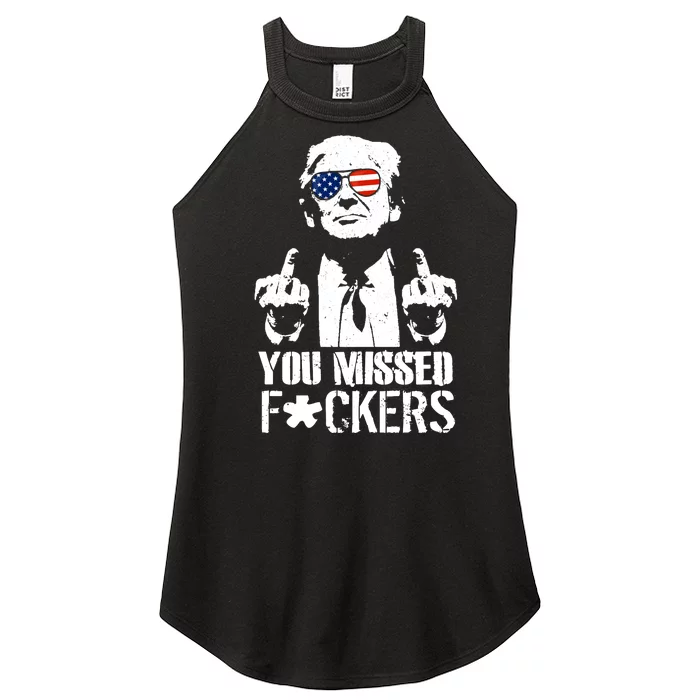 Donald Trump You Missed Fight Fight Fight Women’s Perfect Tri Rocker Tank