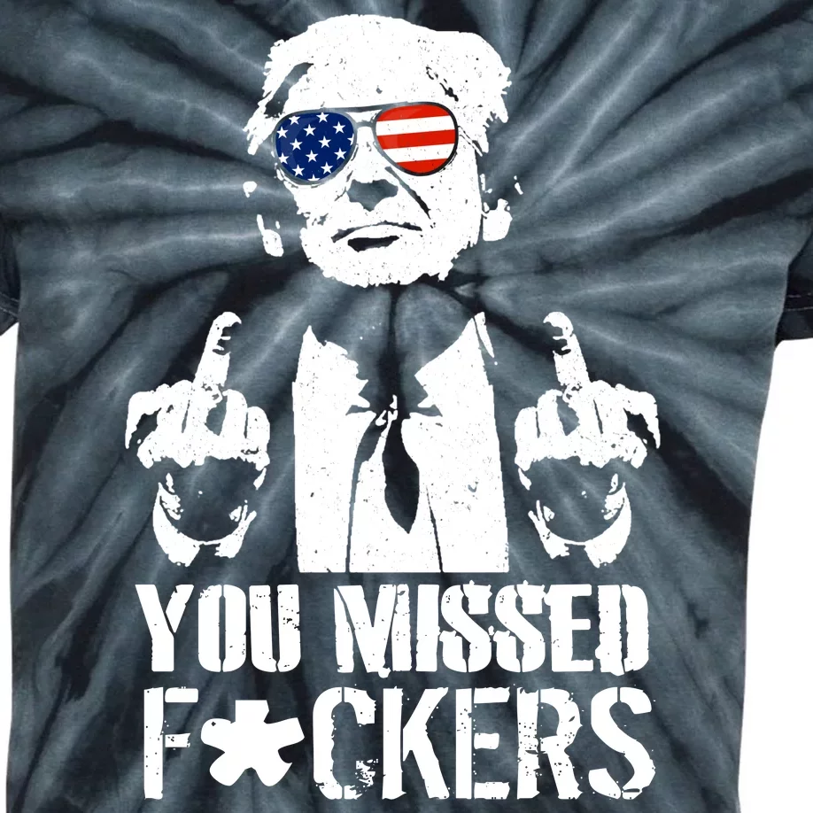 Donald Trump You Missed Fight Fight Fight Kids Tie-Dye T-Shirt