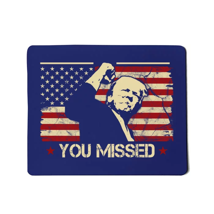 Donald Trump You Missed Vintage Usa Flag Election Mousepad