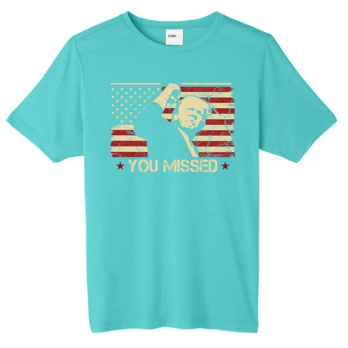 Donald Trump You Missed Vintage Usa Flag Election ChromaSoft Performance T-Shirt