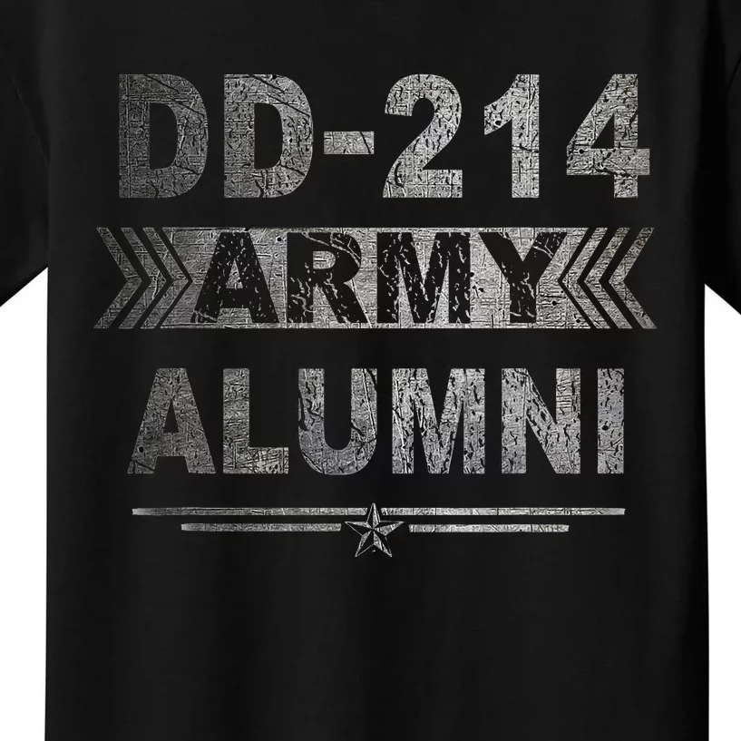 DD214 US Army Alumni Military Veteran Retirement Gifts Kids T-Shirt