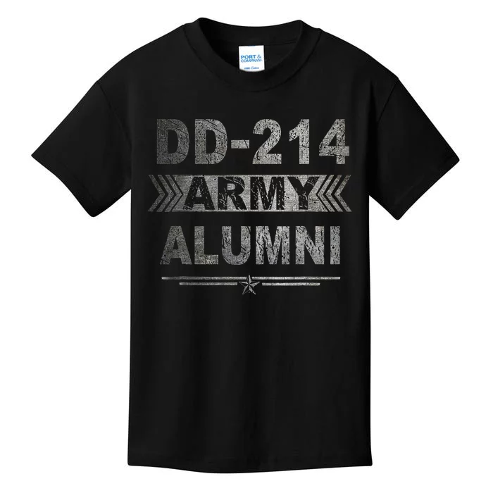 DD214 US Army Alumni Military Veteran Retirement Gifts Kids T-Shirt