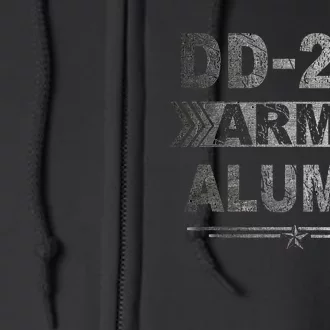 DD214 US Army Alumni Military Veteran Retirement Gifts Full Zip Hoodie