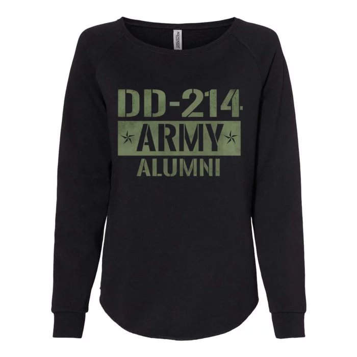 DD214 US Army Alumni Vintage Army Veteran Retired Military Womens California Wash Sweatshirt