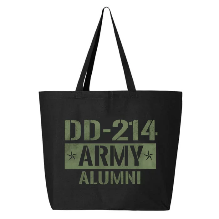 DD214 US Army Alumni Vintage Army Veteran Retired Military 25L Jumbo Tote