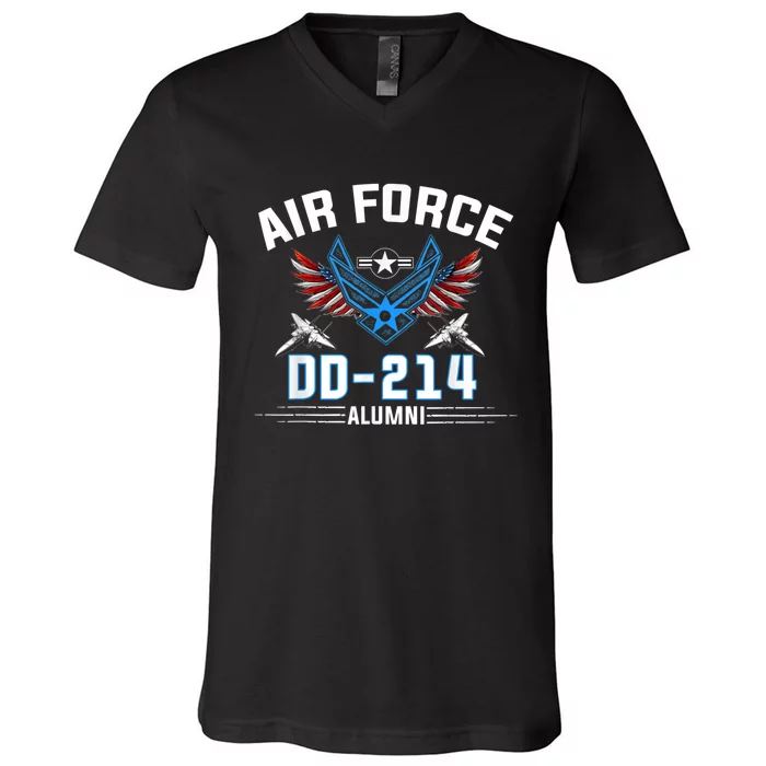 DD214 US Air Force V-Neck T-Shirt