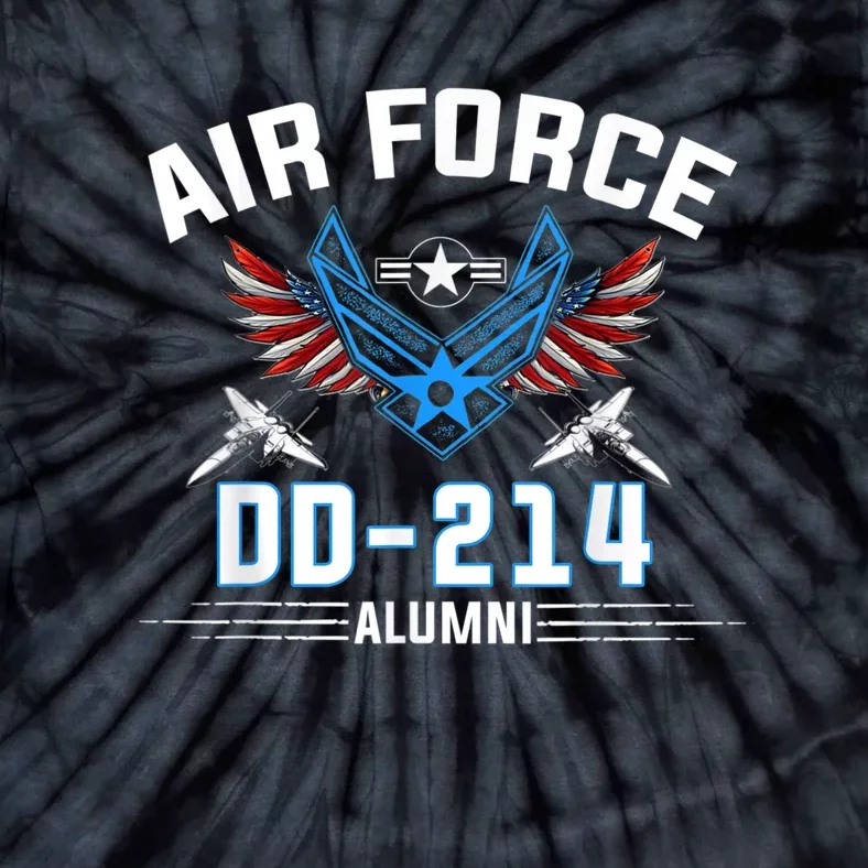 DD214 US Air Force Tie-Dye T-Shirt