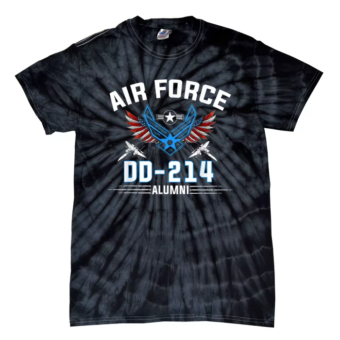 DD214 US Air Force Tie-Dye T-Shirt