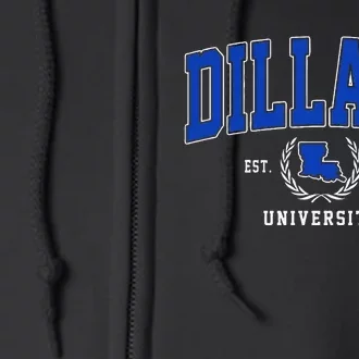 Dillard University Arch Design Full Zip Hoodie